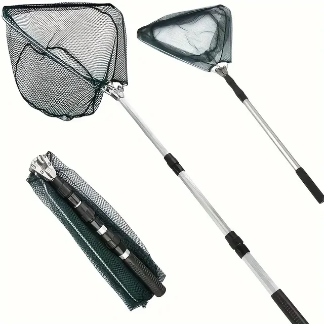 Extendable 55-112cm Handle Portable Retractable Folding Fishing Brail Net Telescopic Fishing Landing Scoop Net for Freshwater Extendable 55-112cm Handle Portable Retractable Folding Fishing Brail Net Telescopic Fishing Landing Scoop Net for Freshwater