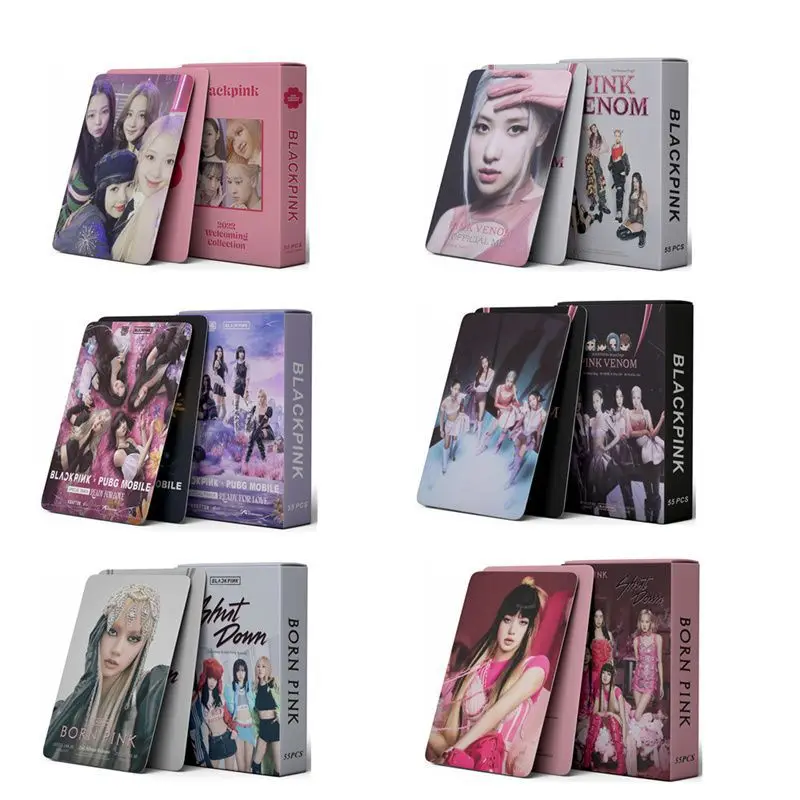 Amyove Kpop LISA JISOO JENNIE ROSE BLACKPINK Album LOMO Carte Photocard  Carte postale 