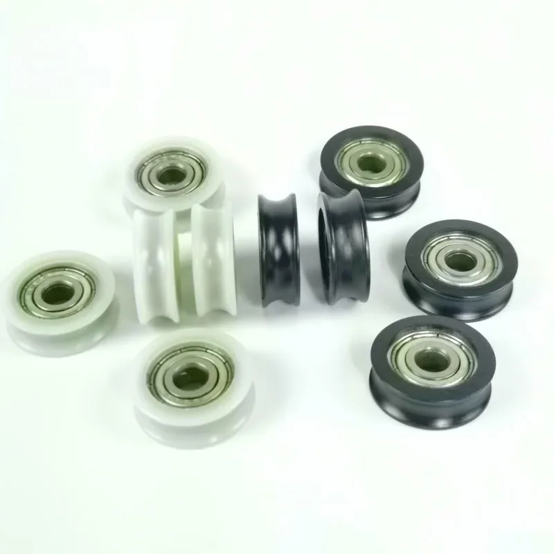 U groove door window nylon bearing Sliding wheels rollers pulleys 5pcs 5*20*7 diameter 20mm thickness 7mm bore 5mm