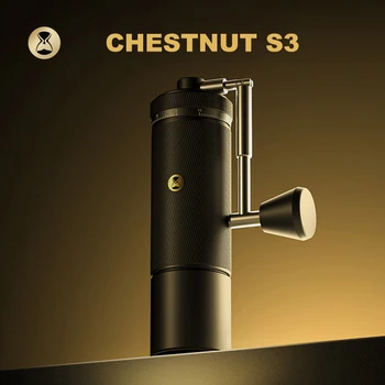 TIMEMORE CHESTNUT S3 수동 커피 연마기 외부 조정, 0.015mm/클릭 S2C890 버 내부 핸드 에스프레소 연마기 밀