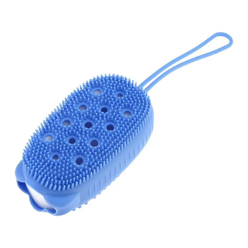 Soft Silicone Bubble Bath Brush Massage Shower Brush Bath Brushes Clean Multi-color Massage Brush Skin Shower Backrubbing S O9V5