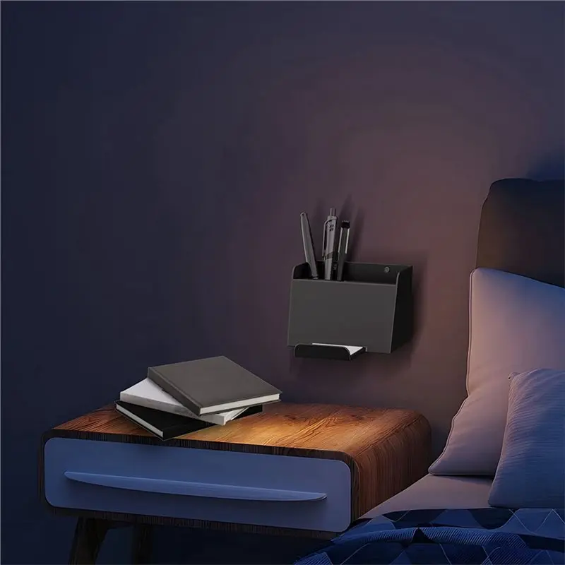 범용 컨트롤러 홀더 벽걸이형 2팩, PS4, PS5, 스위치, 리모컨용 보관함이 있는 헤드폰 걸이, 보관함 포함