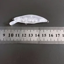 

Mini Unpainted Slow Sinking Minnow Blank Lure No Hooks With Eyes 3.65g/50mm Swimbait Artificial Fake Hard Bait Pike Trout Tackle