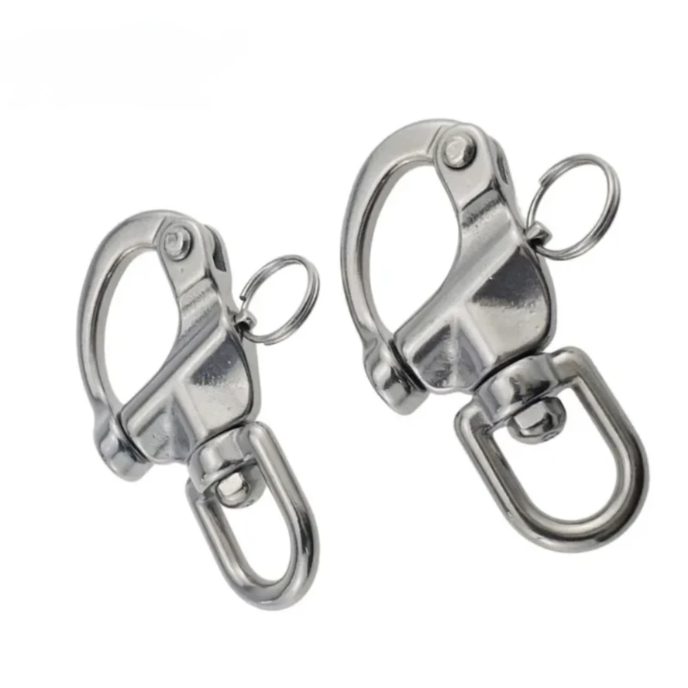 Mousquetons rotatifs en acier inoxydable 316 pour bateau, pêche et équipement marin - Accessoires de gréement