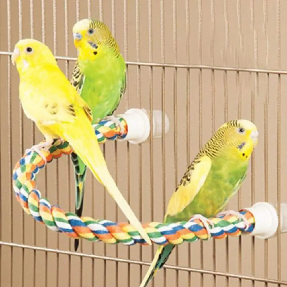 Parrot Cage Toy Multi-color Paw Grinding Bird Molar Toy Bendable Pet Bird Standing Stick Exercise for Budgies parrot toy bird toy