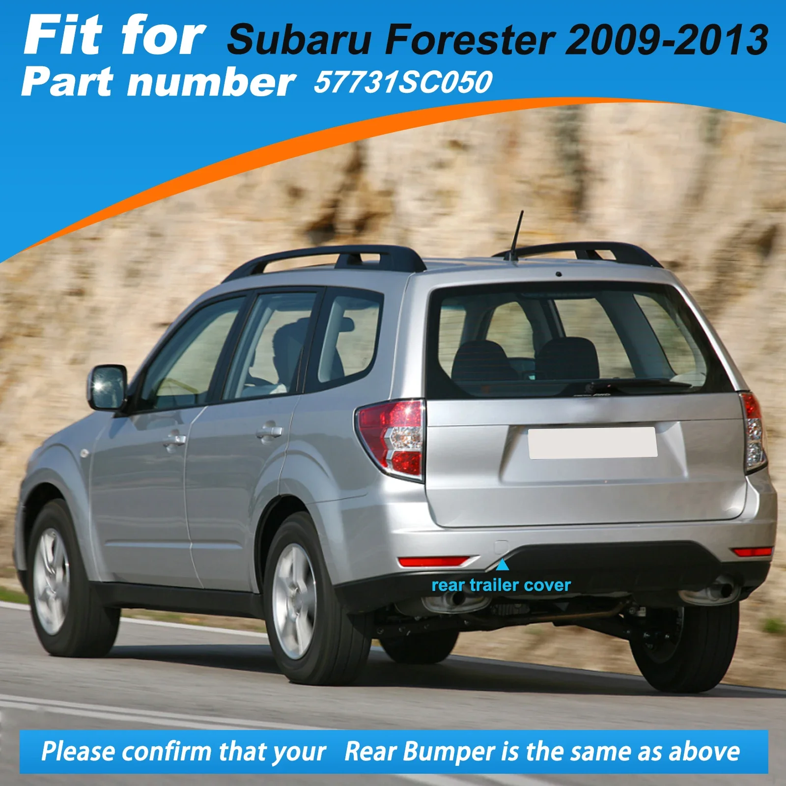 후면 범퍼 견인 후크 커버 캡 Subaru Forester 액세서리 용 견인 아이 2009 2010 2011 2012 2013 57731SC050