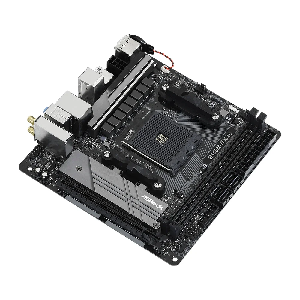 ASRock B550M-ITX/AC Motherboard Support Ryzen 5 5600 5600G R7