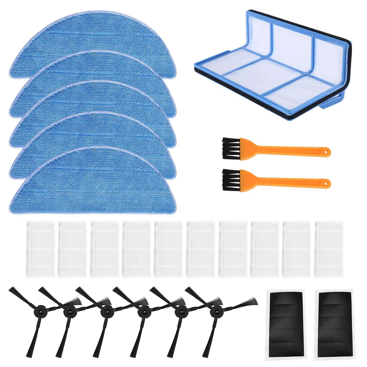 Replacement Accessories Kit for Ilife V5 V5S V3 V3S V5Pro V50 V55 X5 V5S Pro Vacuum Robot Cleaner A 10pcs replacement side brush for ilife v5 v5s v5pro v3 side brush for medion md 16192 18500 18600 vacuum cleaner accessories