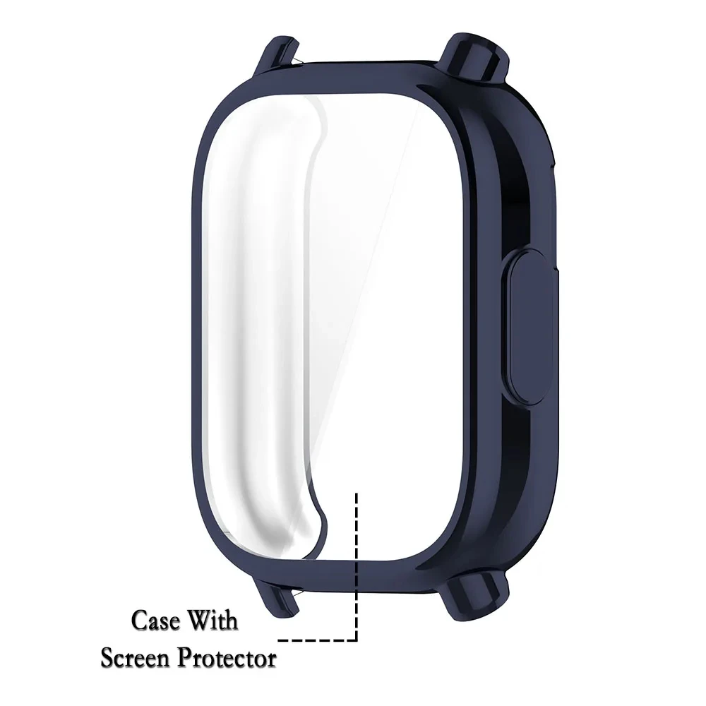 Full Cover Screen Protector Soft TPU Shell Bumper Case - Smartwatch Accessory