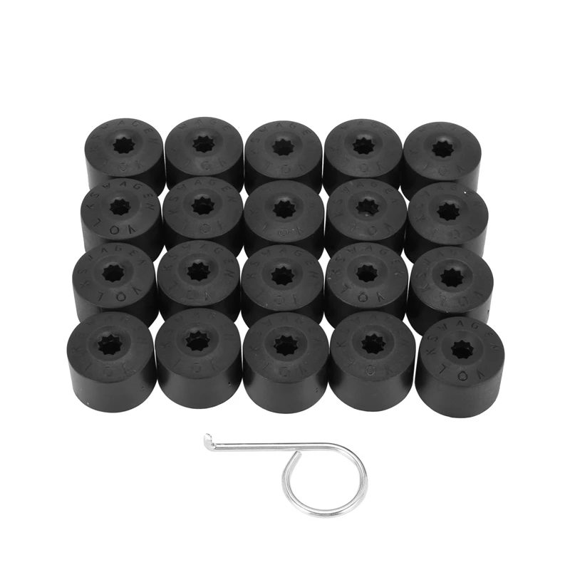20 Wheel Nut Bolt Cover Cap 17mm For Volkswagen Golf MK4