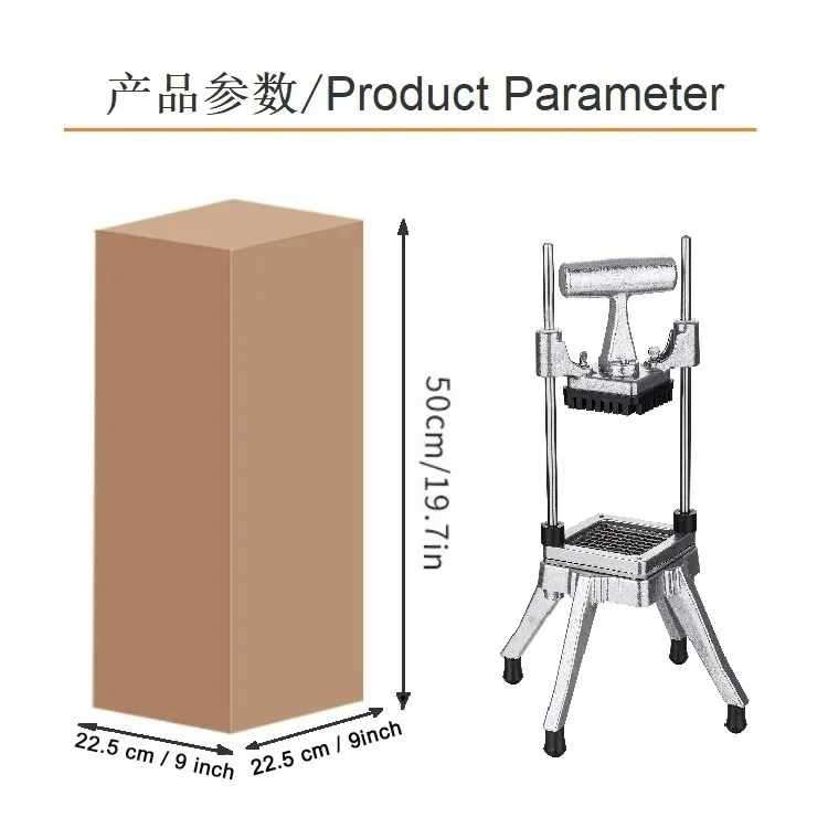 Description Picture 4 of itemCommercial Vertical Multifunctional Vegetable Cutter Manual Slicer Vertical Dicer Cucumber And Potato Slicer French Fries