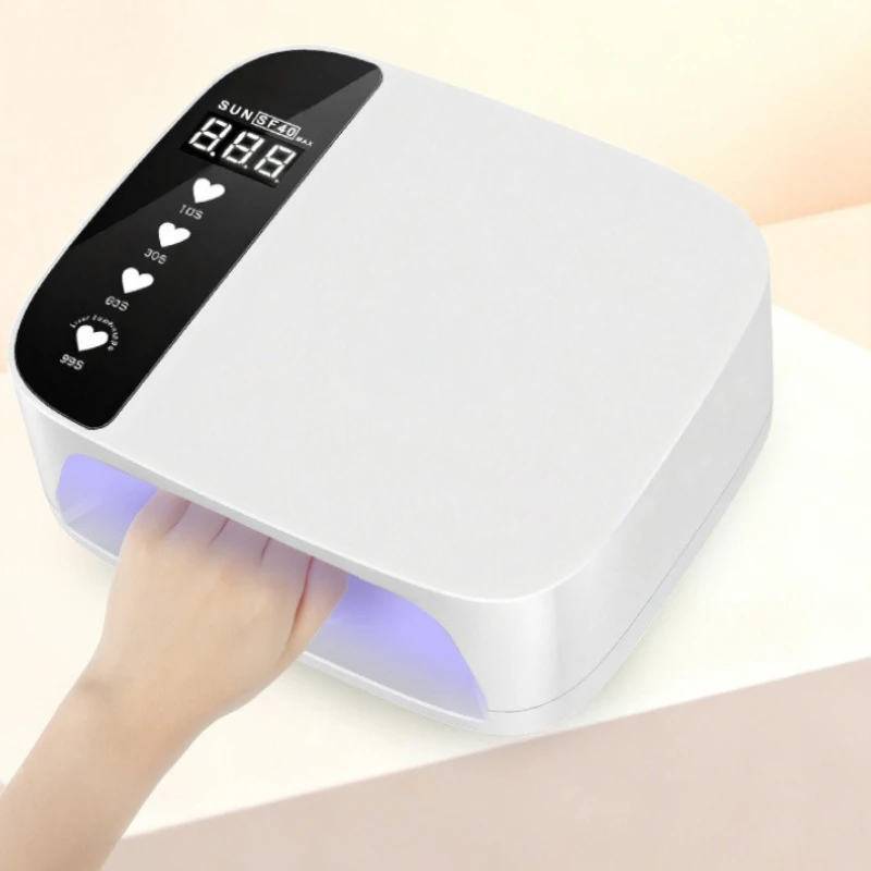 고출력 네일 드라이어 45LED UV 네일 램프 전문가용 네일 드라이어 4단계 타이머 설정 젤 경화 건조 램프 네일 아트 도구