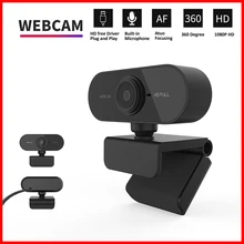 마이크가 포함된 1080P HD 미니 웹캠, USB 인터페이스는 라이브 화상 통화 회의에 적합한 노트북 데스크탑 컴퓨터를 지원합니다.