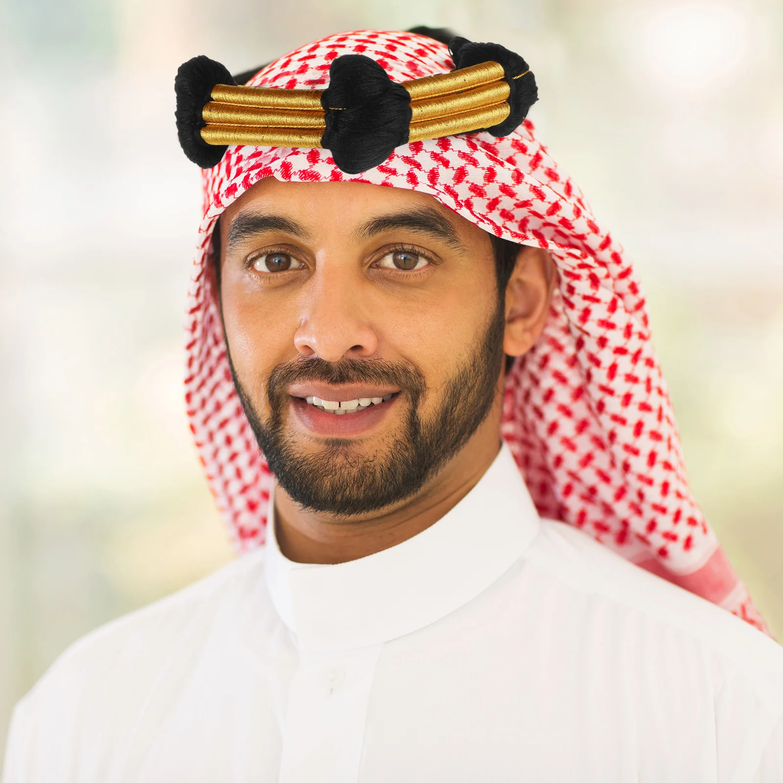 عِقال تراثي بخيوط ذهبية – أسود