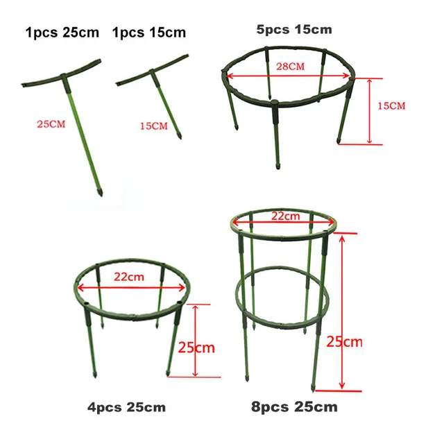 Növénytámogató Halom Állvány Mászás Virágokhoz Növekedés Félkör Üvegházak Elrendezés Rögzítő Rúd Tartó Orchard Kert Bonsai Szerszám - Image 5
