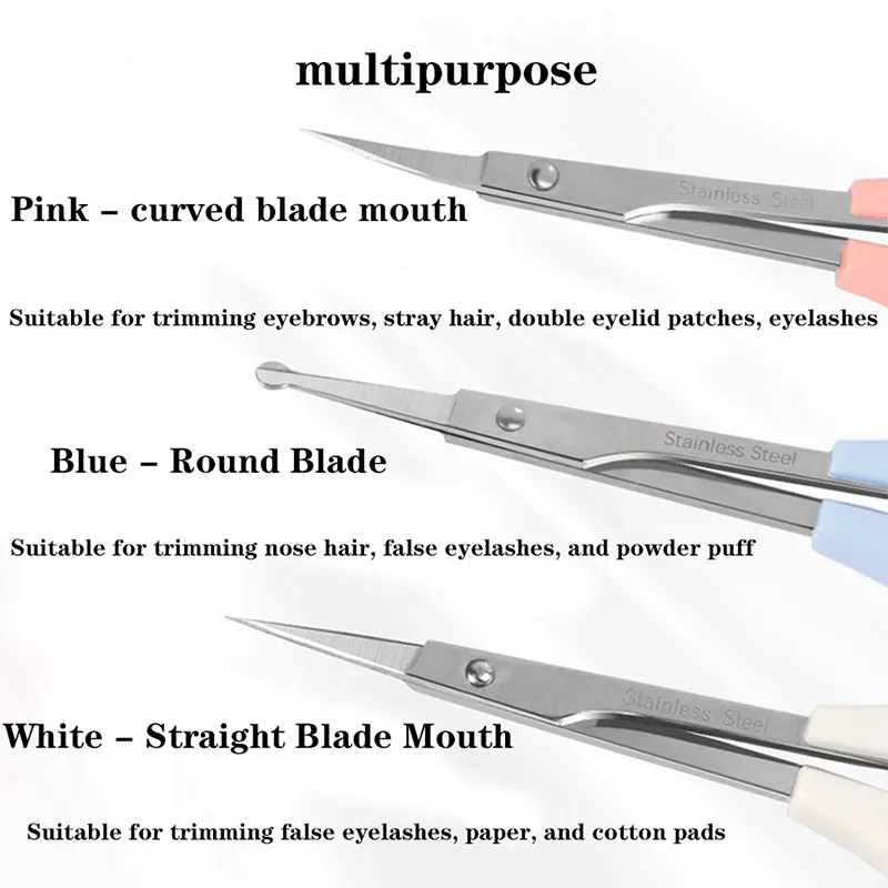 1pcs Cutting false eyelashes eyebrows double eyelids stickers for women eyebrow trimming curved beauty  makeup tools 2