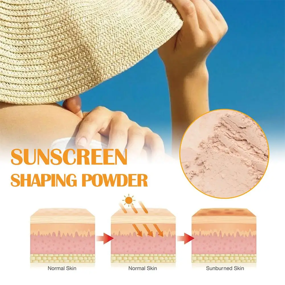 Setting Powder JAYSUING Finishing Powder Makeup Oil Control Waterproof Long Lasting Matte Pa4+ Spf50 For Face Sun Protection 8g