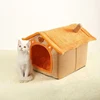 Cat House Semi-Enclosed Four-Season Universal Pet Nest Small Pet Shelter Washable Pet Supplies 3