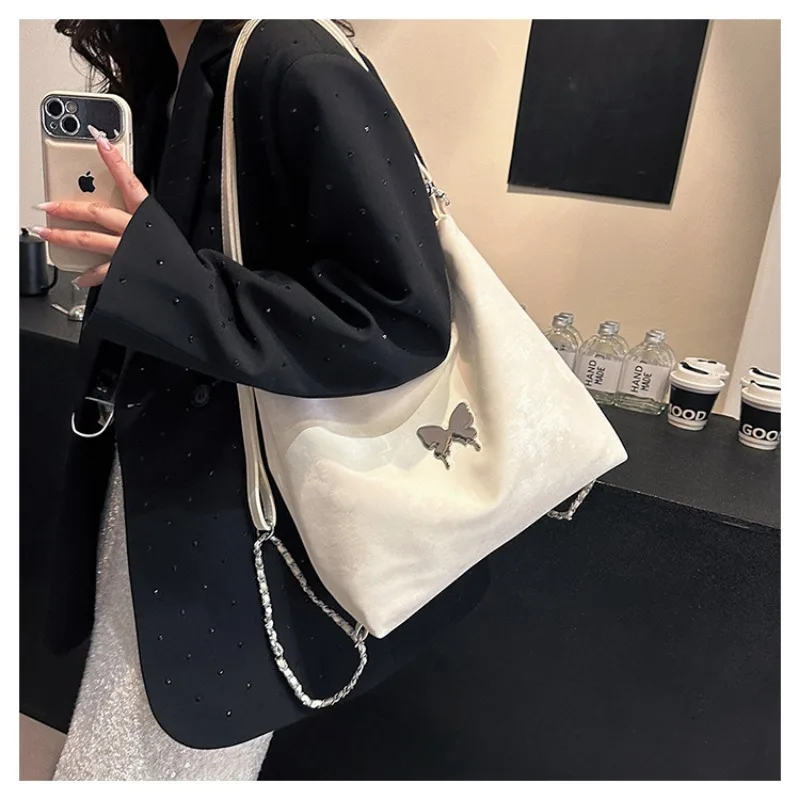 Women's Shoulder Bag 2024 New Summer Fashion Stylish Texture Chain Multi Functional Shoulder Bag  Crossbody Bag for Women