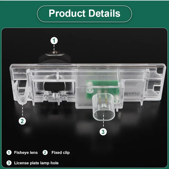 MCCD-Caméra de recul AHD 1080P Fisheye pour voitures, pour BMW série 6 1 F20 F21 M6 E63 E64 F06 Mini Cooper R55 wlman 2