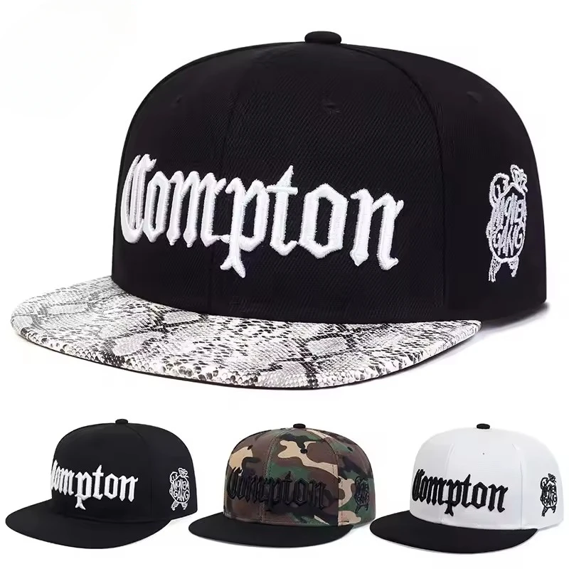 New High Quality Compton Embroidered Unisex Luxury Baseball Caps for Men Women Adjustable Snapback Hat HipHop DadHatsTrucker Hat 6