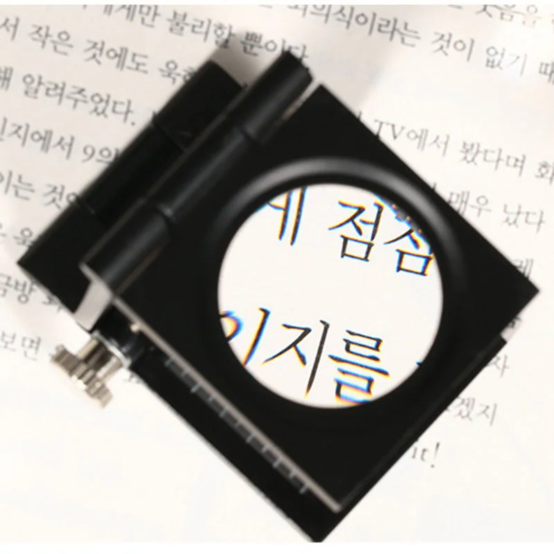 

Складная металлическая настольная Лупа FGHGF 10x, оптическая линза, складной тканевый инструмент для печати, увеличительное стекло, указка, лупа