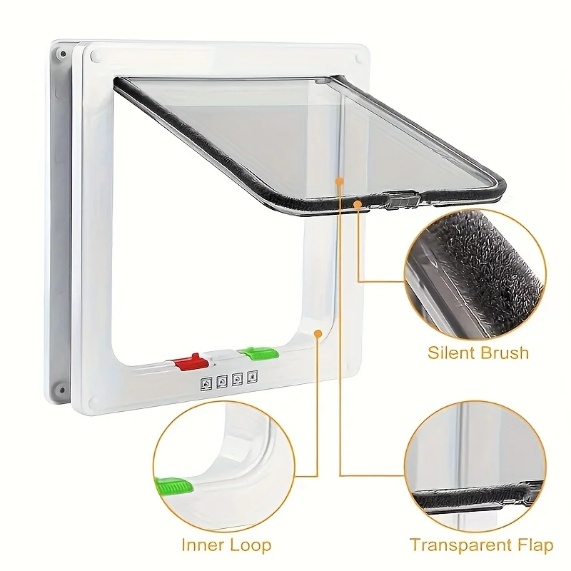 Pet Door Multi-Function Two-Way for Cats and Dogs