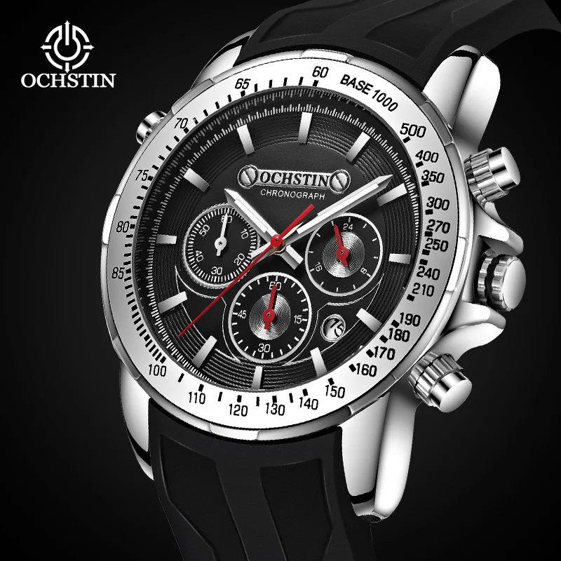 OCHSTI Hot 2024 Navigator Series Personalized Trend Multi functional Quartz Movement Waterproof Watch Men's Quartz Watch