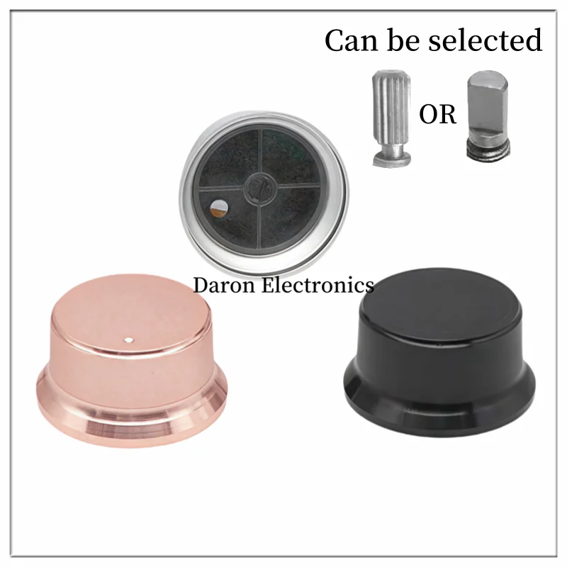 Aluminum cap knob 40*20 Instrumentation audio equipment rotary adjustment cap plum shaft half-shaft 6mm Potentiometer knob
