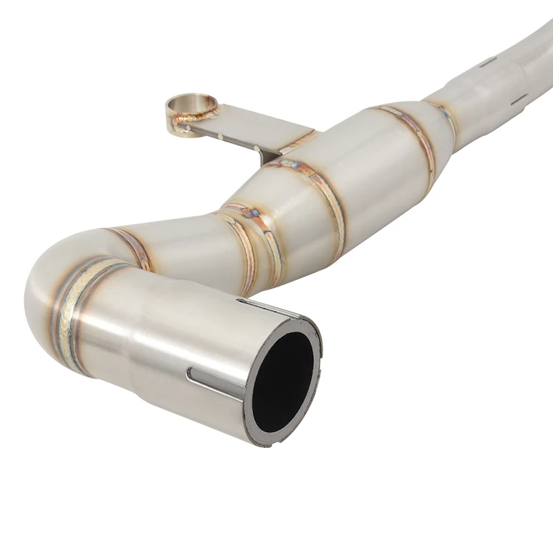 Motorcycle Exhaust Muffler Escape Moto Bike Tube Stainless Steel Front Middle Link Pipe Slip On For SUZUKI HAOJUE DR150S DR160 - Image 5