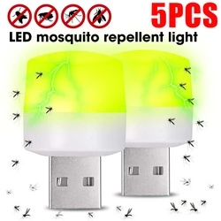 5/1PCS Mini Mosquito Killer Night Light Portable LED Non-radiation Insect Killer Light USB Plug Electric Mosquito Killer Lights