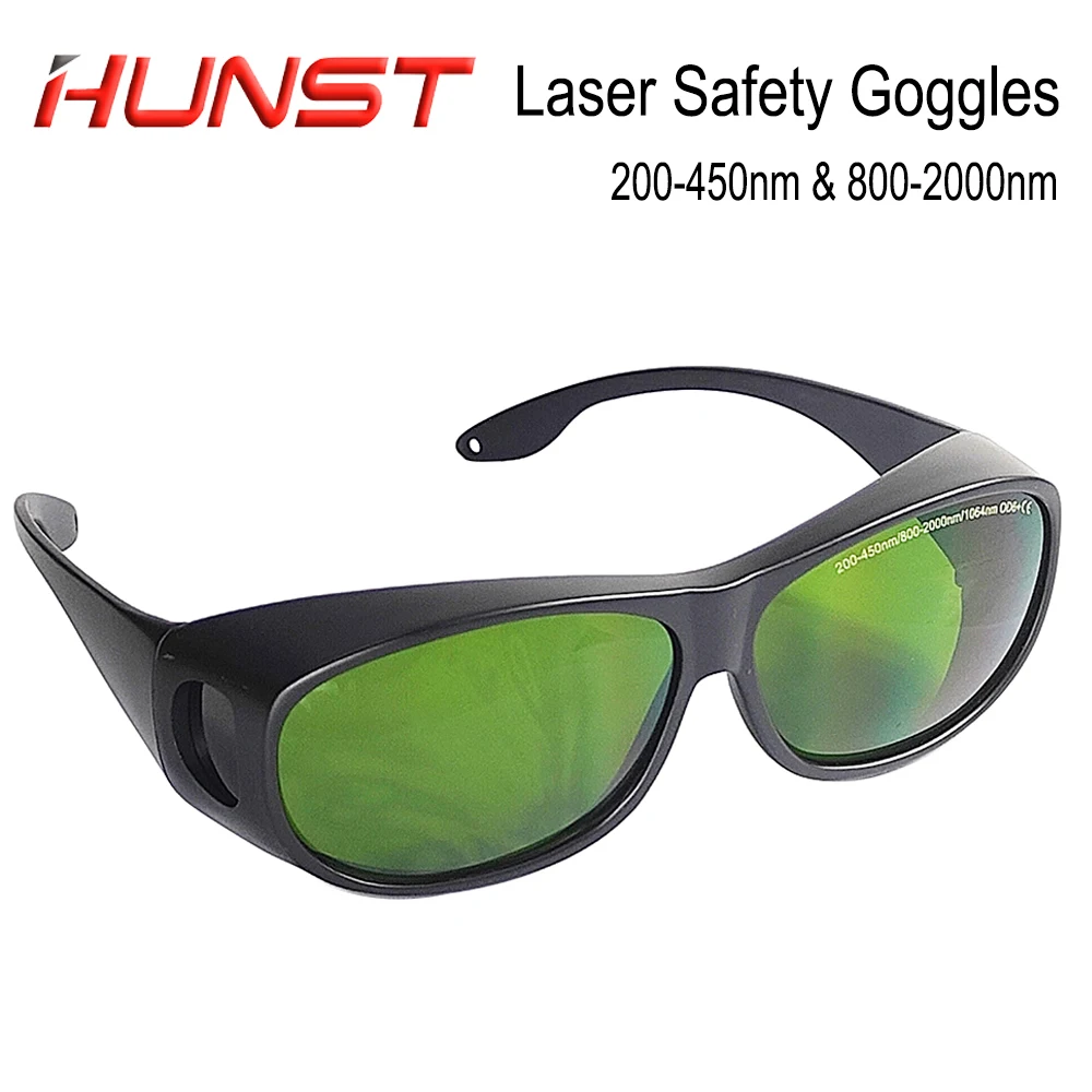 Laser Goggles HUNST 200-450nm & 800-2000nm OD6 Laser Welding Cutting Protective Glasses 1064nm Infrared UV Laser Safety Goggles