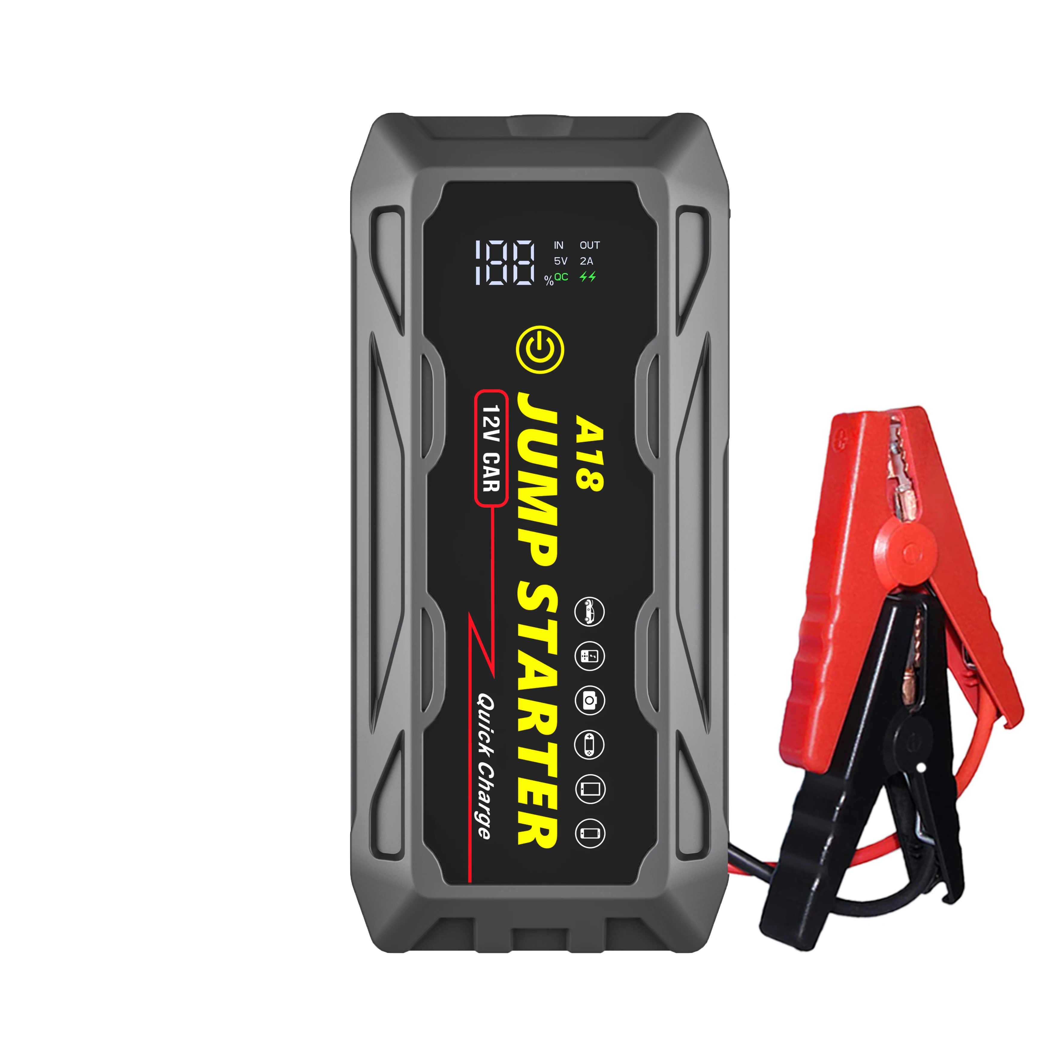 

68800mAh 12V high power Jump Starter automotive emergency start power supply 3000A Peak Current Car Jump Starter