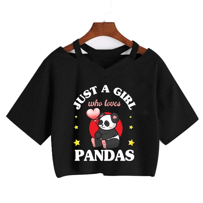 Kawaii Crop Tops for Girls Cute Korean Style T-shirt Women Panda Milk Tea Graphic T Shirt Cartoon Haruku Y2k Tee Tshirt111_voghion.com