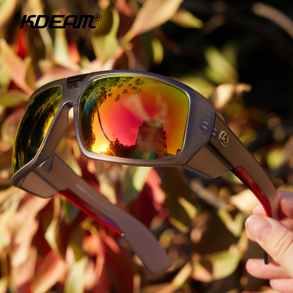 Muscle Car Styling Polarized Men's Sport Sunglasses with Sturdy 5-Barrel Hinge