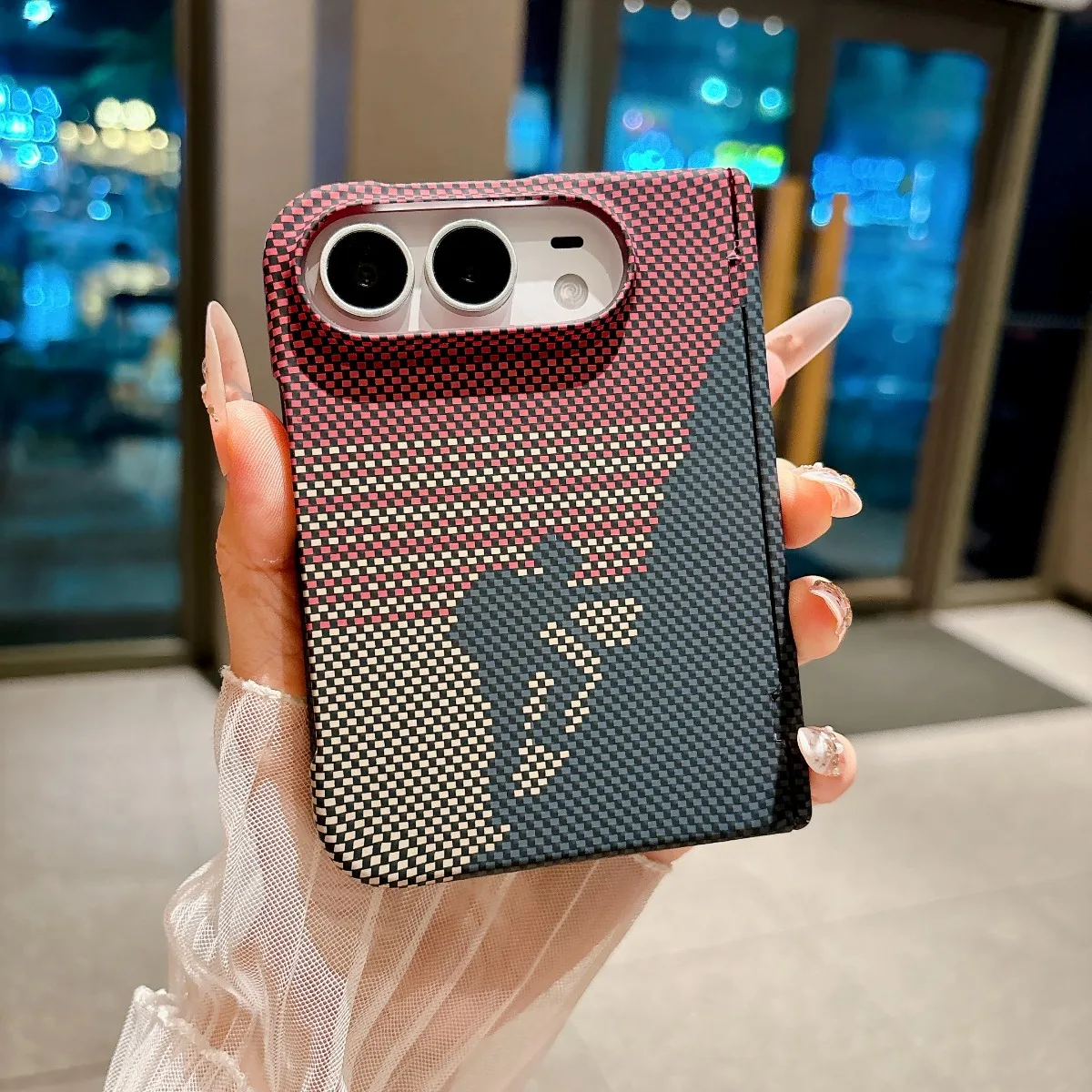 Carbon Fiber Matte Magnetic Phone Case with Shockproof Protective Cover
