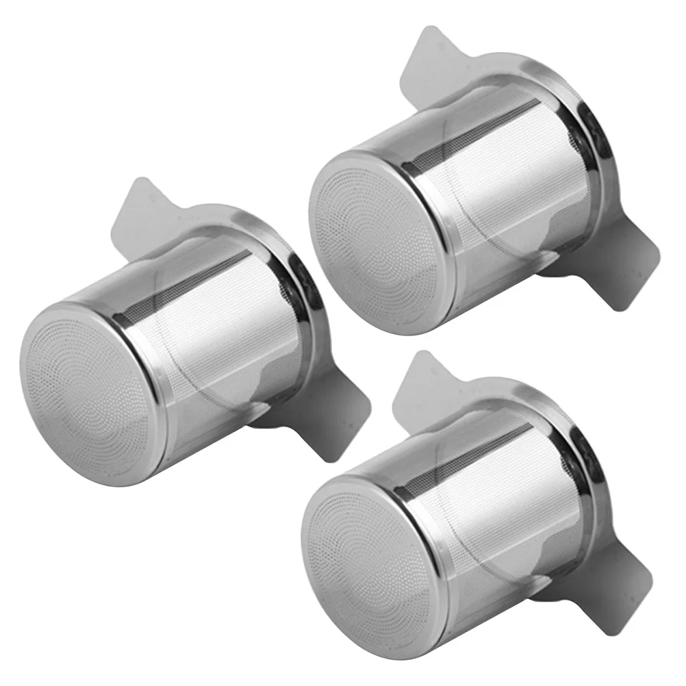 

3pcs Loose Tea Small Brewing Basket Stainless Steel Infuser Double Handle Tea Strainer Fine Mesh