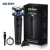 Sejoy Shavers for Men Electric Razor Waterproof IPX5 Electric Shaver Fast Charging-3D Floating Head Shaving Machine 1