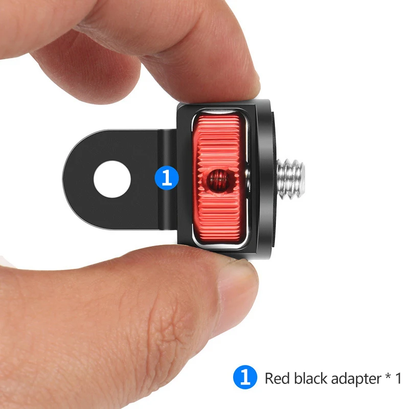 고품질 알루미늄 카메라 미니 삼각대 어댑터 마운트 CNC 변환 어댑터, GoPro Hero 10 9 Insta360 및 기타 표준 1/4 Acc