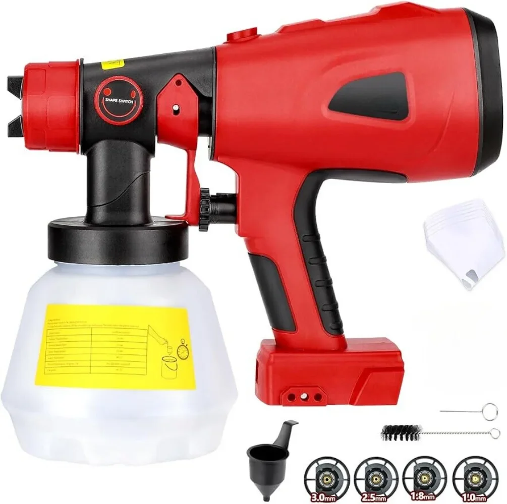 Cordless Paint Sprayer for Milwaukee 18V Battery Handheld Spray Gun for Furniture Fence Cars Walls DIY Works House Painting chinese painting rice paper card a4 a5 calligraphy practice writing landscape works hemp paper tabletop sketchbook for drawing