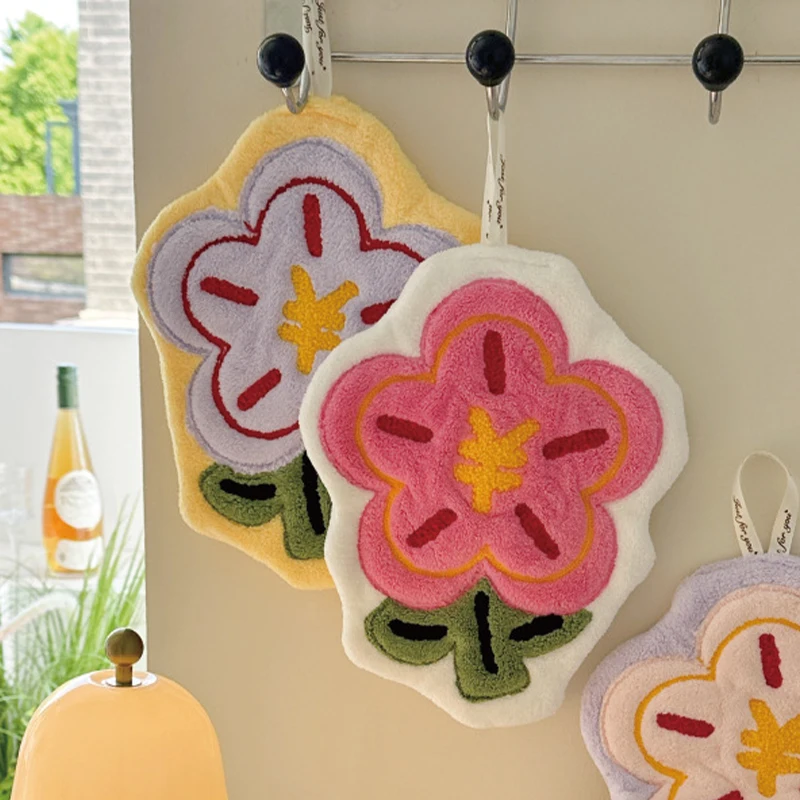 Kitchen Cleaning Cloth Hand Towel Kawaii Hand Towel Absorbent Cleaning Cloth Hanging Towels For Kitchen Hand Cloth Kids Bathing Towel Bath Room