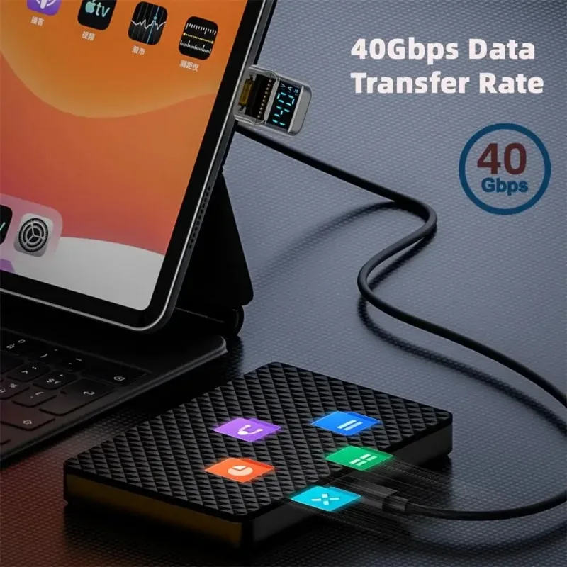 140W 40Gbps Fast Charging USB C Male To Type C Female Adapters USB4.0 U Shape 180&deg;Angle Converters High-speed Phone Connectors usb to type c adapter type c adapter charger power adapter charging adapter cable kit charging cable adapter