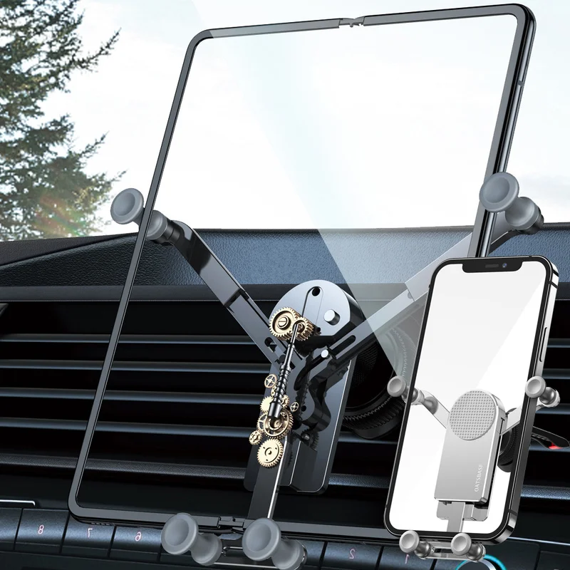Supporto Per Telefono Da Auto In Metallo Per Iphone Samsung Galaxy Z Fold 3 Z Fold 2 Samsung S21 Xiaomi Huawei Tablet Ipad Gravity Phone Stand
