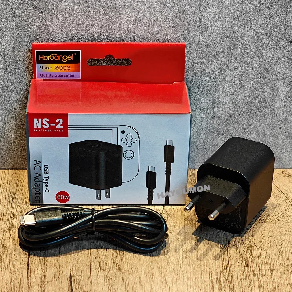 Universal Fast Type C USB Power Supply Wall Charger Cable - 60W Charging Adapter