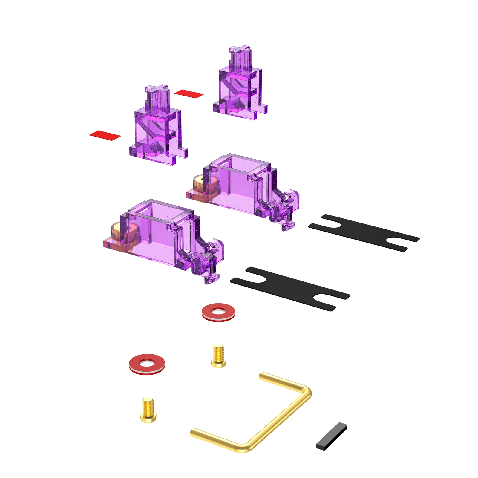 DUROCK-Screw-in Estabilizador V2, PCB Mount, estabilizadores Keycap,