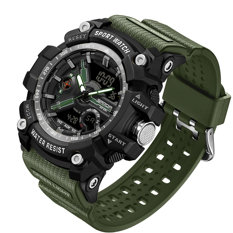 Rugged Waterproof Sport Wristwatch