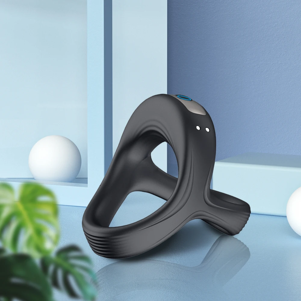 Vibrator Male Silicone Penis Ring Scrotum Bind Delay Ejaculation Cock Ring Sexy Erection Rings Couple Lover Gay Sex Toys For Men