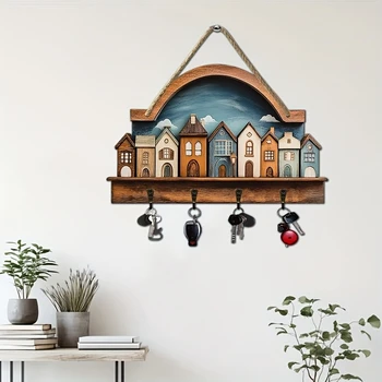 Wooden Wall Key Holder 1