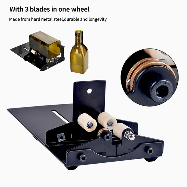 11/19Pcs DIY Glass Cutter Kit with Safety Gloves/Accessories Bottle Cutter  Tool Square and Round Glass Sculptures Cutter Machine