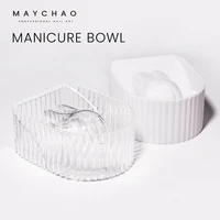 MAYCHAO 1PC Manicure Bowl Nail Polish Remover Soak Bowl Acrylic Nail Tip Treatment Remover DIY Nail Art SPA Manicure Tools 1